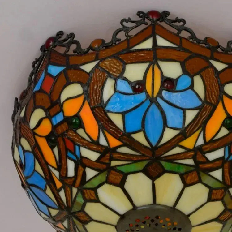 12inch Handmade Flower Shaped Tiffany Style Ceiling Light Fixtures - CTL
