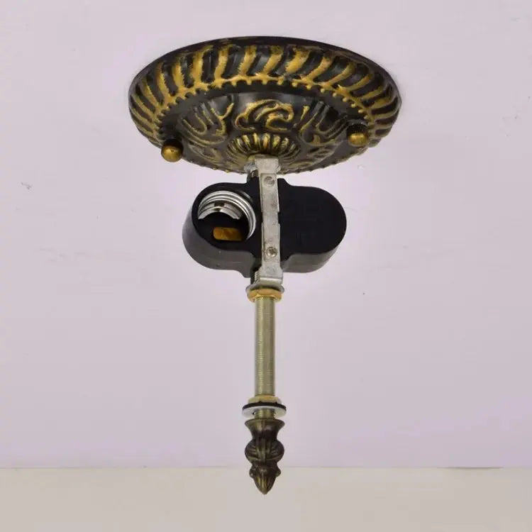 12inch Handmade Stained Glass Bird Floral Tiffany Lights Ceiling Lamp - CTL