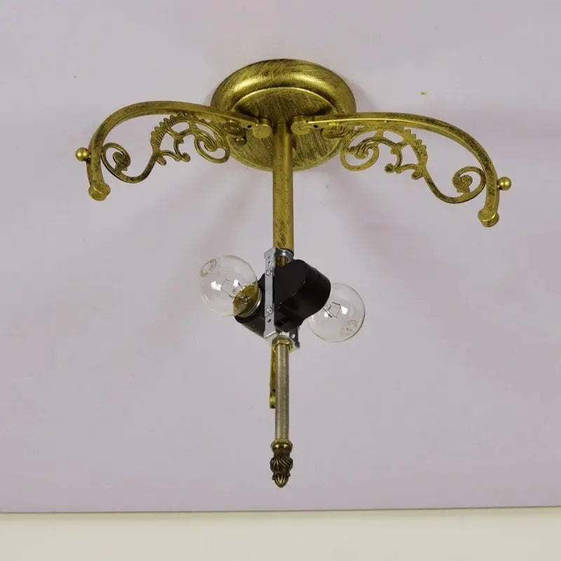 12inch Handmade Stained Glass Tulip Tiffany Lights Ceiling Lamp - CTL