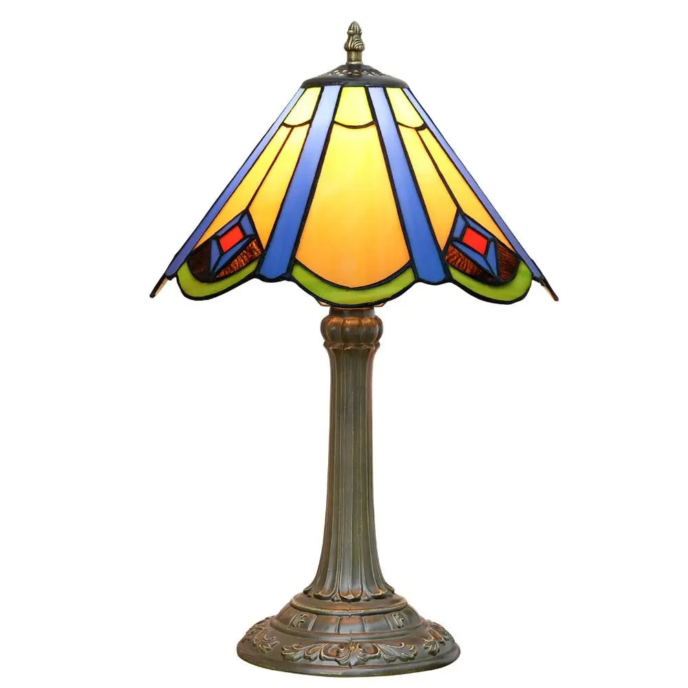 12inch Tiffany Vintage Japanese Classical Stained Glass Lampshade Antique Bedside Light - CTL