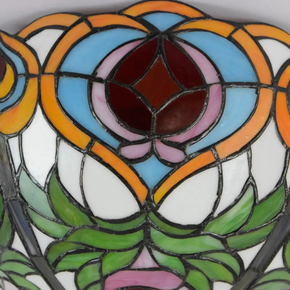 16inch Stained Glass Peach Lampshade Tiffany Ceiling Lamps - CTL