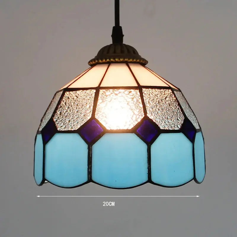 8inch Vintage Pink Beads Lampshade Small Tiffany Pendant Lights - CTL