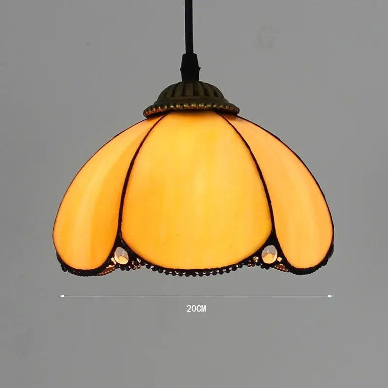 8inch Vintage Pink Beads Lampshade Small Tiffany Pendant Lights - CTL