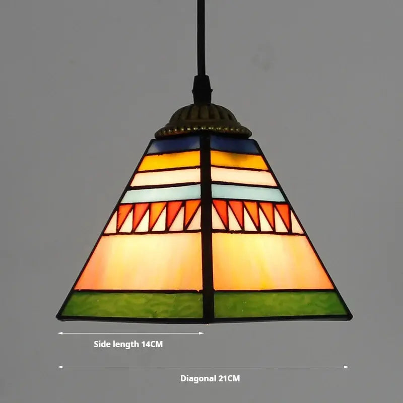 8inch Vintage Pink Beads Lampshade Small Tiffany Pendant Lights - CTL