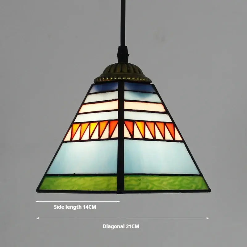 8inch Vintage Pink Beads Lampshade Small Tiffany Pendant Lights - CTL