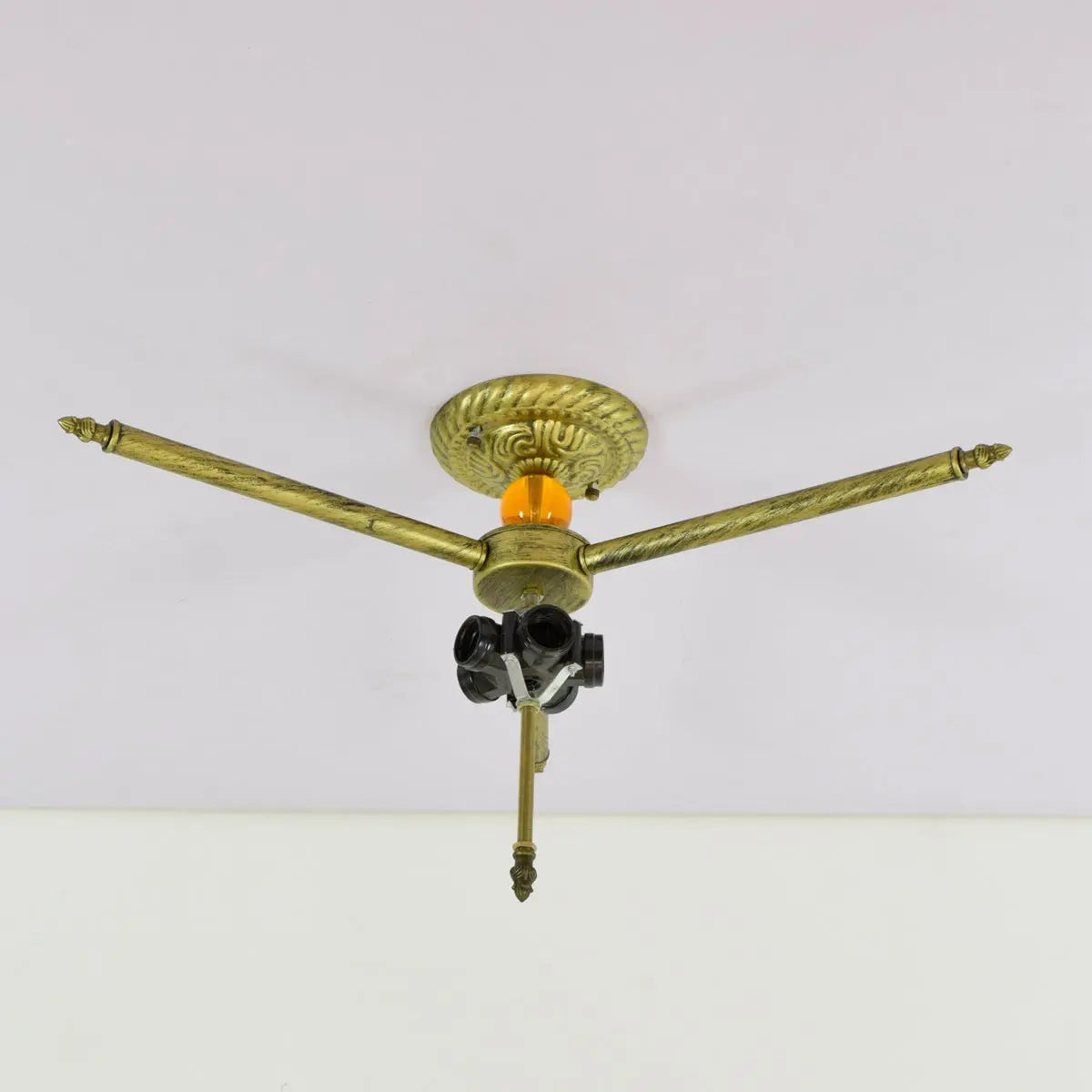 Dia65cm Stained Glass Dragonfly Lampshade Large Tiffany Ceiling Lamp - CTL