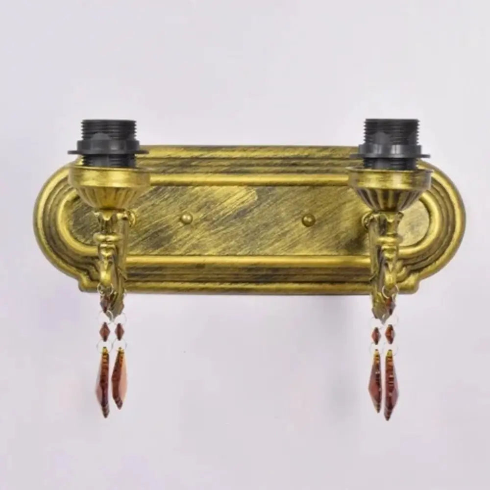 2 Light Sconce Wall Lighting Antique Tiffany Stained Glass Bohemian Sconce - CTL