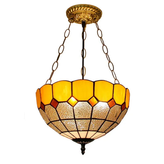 12inch Anti-chandelier Antique Tiffany Stained Glass Chandelier - CTL