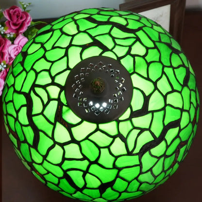 12inch Tiffany Table Lamps for Sale Stained Glass Green Leaves Lampshade Desk Lamp - CTL
