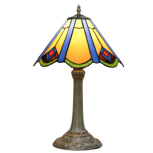 12inch Tiffany Vintage Japanese Classical Stained Glass Lampshade Antique Bedside Light - CTL