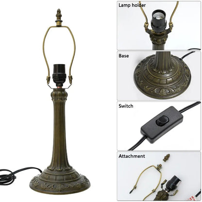 12inch Tiffany Vintage Japanese Classical Stained Glass Lampshade Antique Bedside Light - CTL