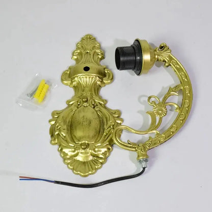 6inch 15cm Small Stained Glass Baroque Lampshade Tiffany Wall Sconce - CTL