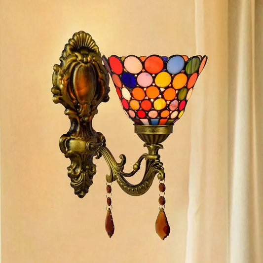 6inch 15cm Small Sconce Bohemia Spot Tiffany Style Wall Lights - CTL