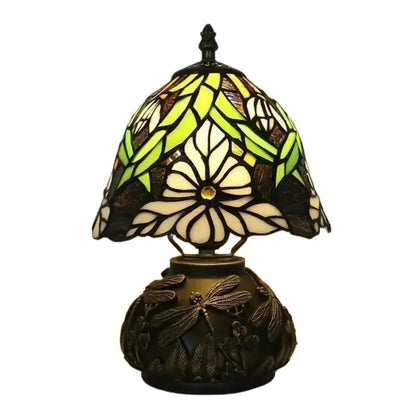 8inch 20cm Retro Stained Glass Flower Lampshade Tiffany Table Lamp