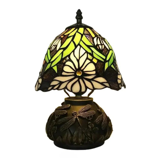 8inch 20cm Retro Stained Glass Flower Lampshade Tiffany Table Lamp