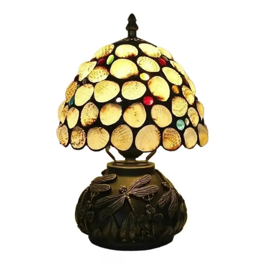 8inch 20cm Retro Stained Glass Lampshade Vintage Tiffany Table Lamp