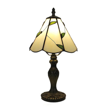 8inch Stained Glass Desk Light Retro Lampshade Small Tiffany Style Lamps - CTL