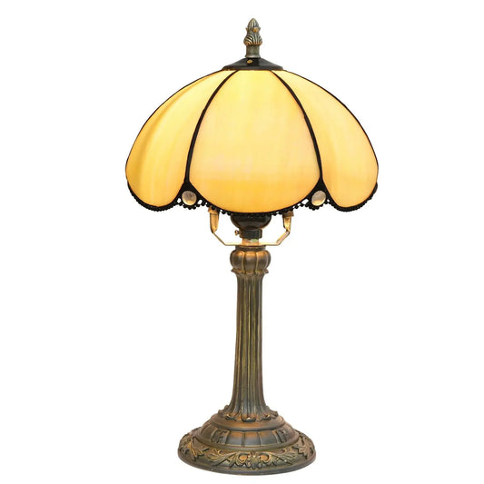 8inch Stained Glass Lampshade Tiffany Table Lamp Bedroom Bedside Light - CTL