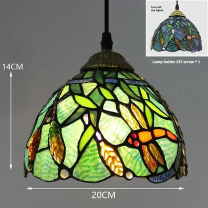 8inch Stained Glass Ears of Wheat Lampshade Small Tiffany Pendant Lights - CTL