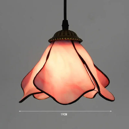 8inch Vintage Pink Beads Lampshade Small Tiffany Pendant Lights - CTL