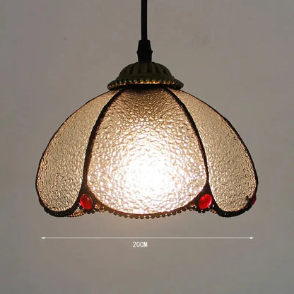 8inch Vintage Pink Beads Lampshade Small Tiffany Pendant Lights - CTL