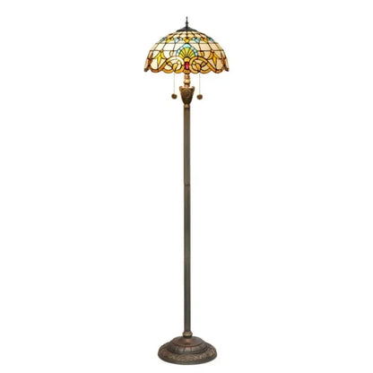 Dia40cm Tiffany Baroque Art Lampshade Stained Glass Floor Lamps for Sale - CTL