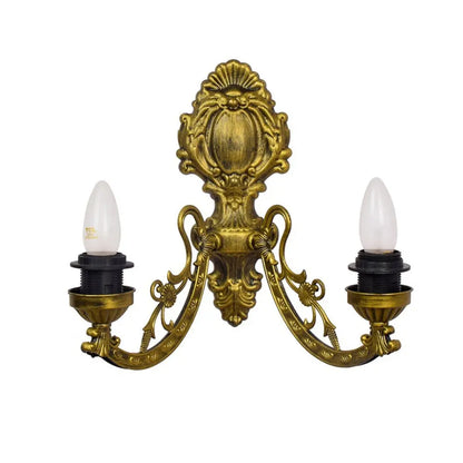 Antique Tiffany Wall Sconce Stained Glass Double Head Wall Lamp - CTL